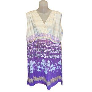 Cute Womens cotton blend dress - sleeveless size 2X